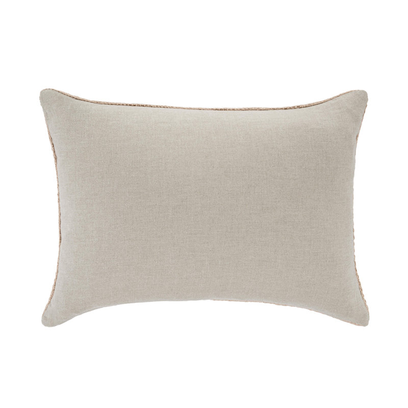Fable Indoor/Outdoor Pillow Cover & Insert, Natural, Rectangle 14"H x 20"W