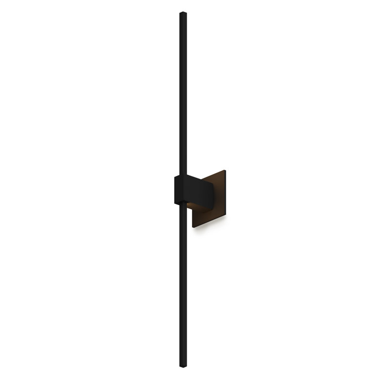 Z-Bar 1 - Light LED Armed Sconce, Matte Black, 4.5" H x 48" W x 4" D