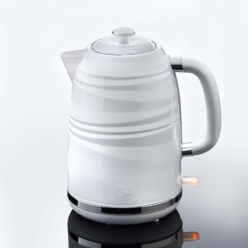 Quest 1.7L Aluminium Electric Kettle, White