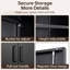 Armoire de rangement en acier à 6 tablettes Delvale (H 70,87 po x l 31,5 po x P 15,7 po)-2000974994