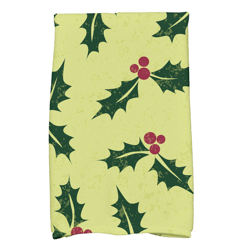 Briese Floral Tea Towel Kitchen Towel, Light Green