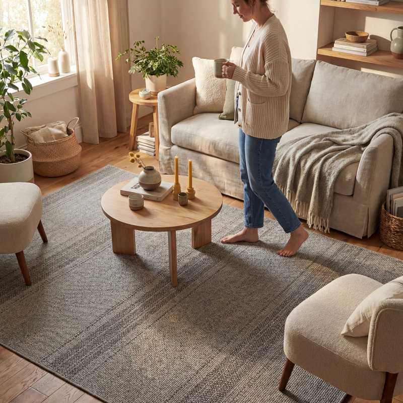  Tapis moderne à rayures Cavienna, Rectangle 8' x 10'