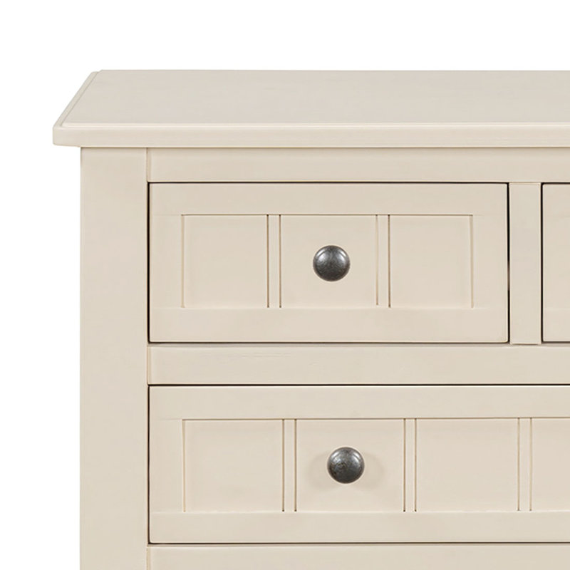 Audreana Vintage Stylish 23.71" Wide Rectangular Storage Console Table, For Indoor Use, Beige