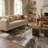 Rug Branch Marco 5' x 8' (5'3" x 7'7") Brown/Beige Abstract Indoor Area Rug, Modern, Low Pile, Stain-Resistant Carpet - Living Room, Bedroom, Dining Room, and Kitchen-1975439918