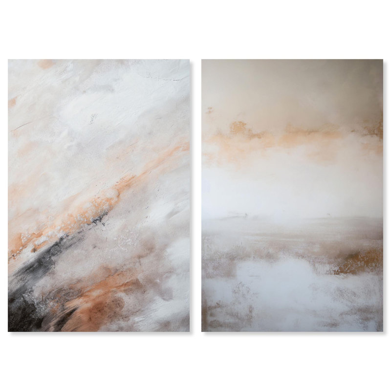 Nebula Grains, H 30 po x l 20 po, Toile tendue avec châssis