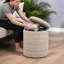 Claunch 40cm Wide No Pattern Footstool Ottoman