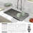 KDK HOME 32" L x 19" W Undermount/Drop In Kitchen Sink Single Bowl Stainless Steel Sink with Grid