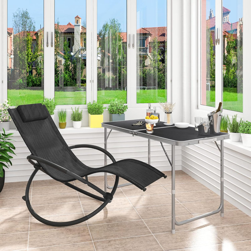 Pinkerton 152cm Long Reclining Zero Gravity, Black