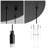 9 - Light Matte Black LED Pendant