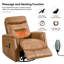 Fauteuil inclinable en similicuir Detine-1419506535
