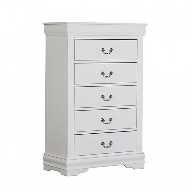 Commode style transitionnel 1pc, Blanc