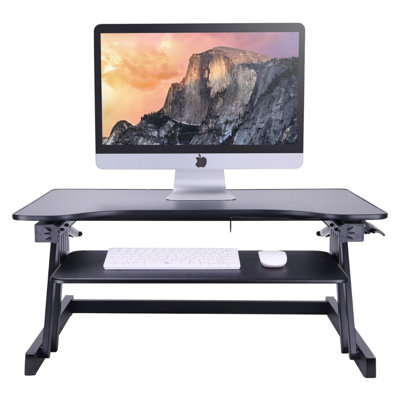 Agosto Adjustable Metal Base Standing Desk Converter