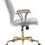Chaise de bureau à finition chromée