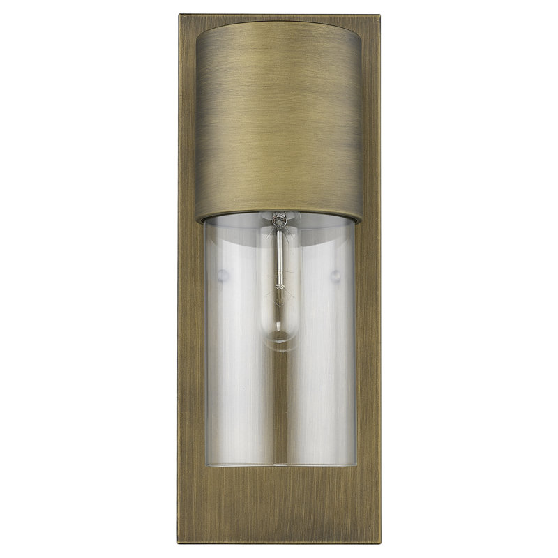 Donegal Wall Light, Raw Brass, Clear