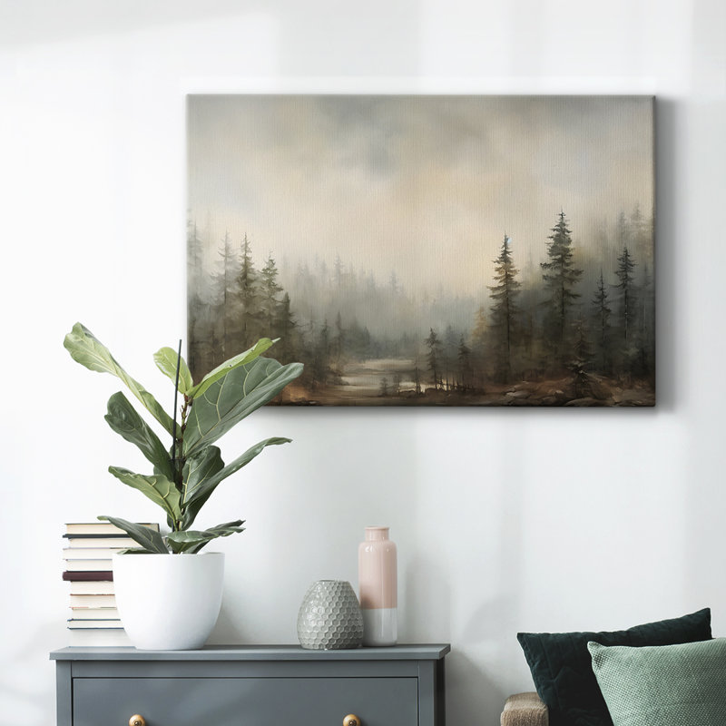 Paysage rétro -DCCD XXXV sur toile, H 13 po x l 19 po