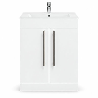 Adagio 609mm Single Bathroom Vanity with Integrated Ceramic Basin
