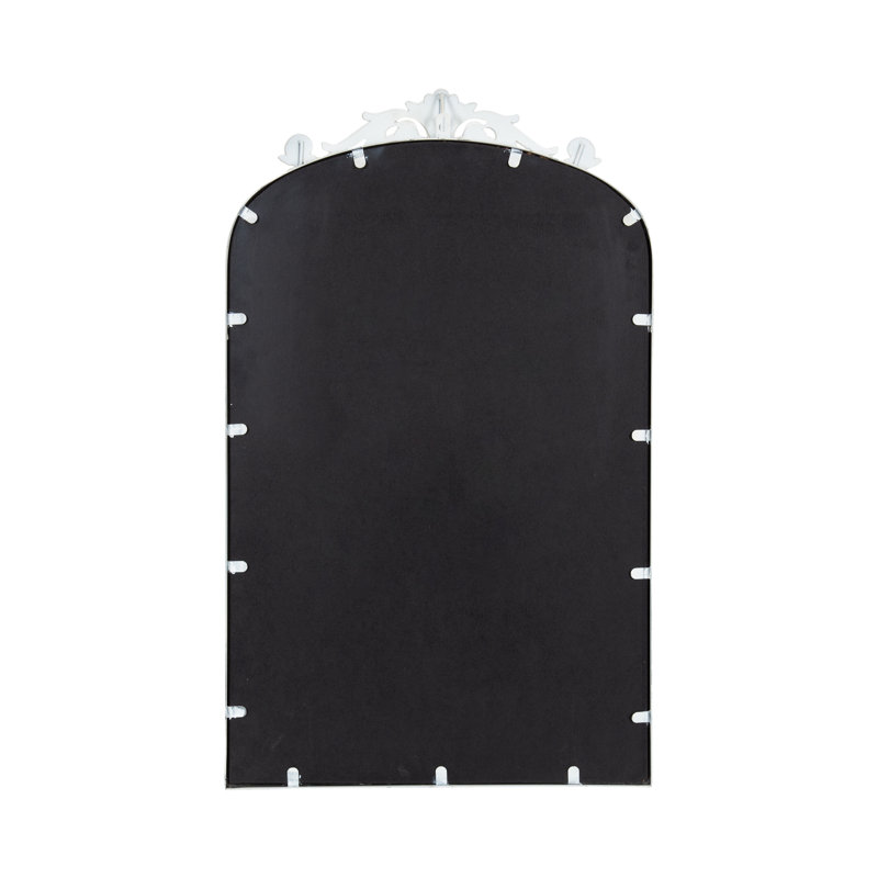 Anglo Metal Flat Mirror, 30.75" x 19", White