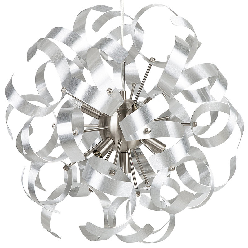 Keanu 7 - Light Silver Unique/Statement Pendant