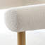 Tabouret de bar 24 po beige avec accoudoirs