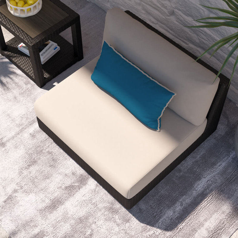 Winnie Outdoor Lounge Chair, Dove Gray Cushion/Espresso Frame