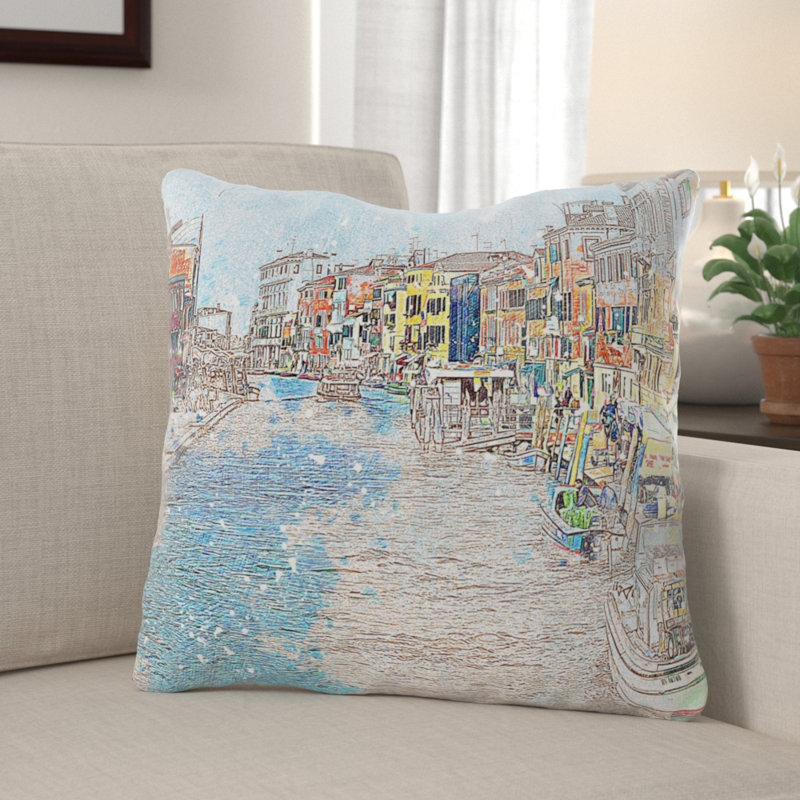 Coussin décoratif Regil, Microsuède, Intérieur