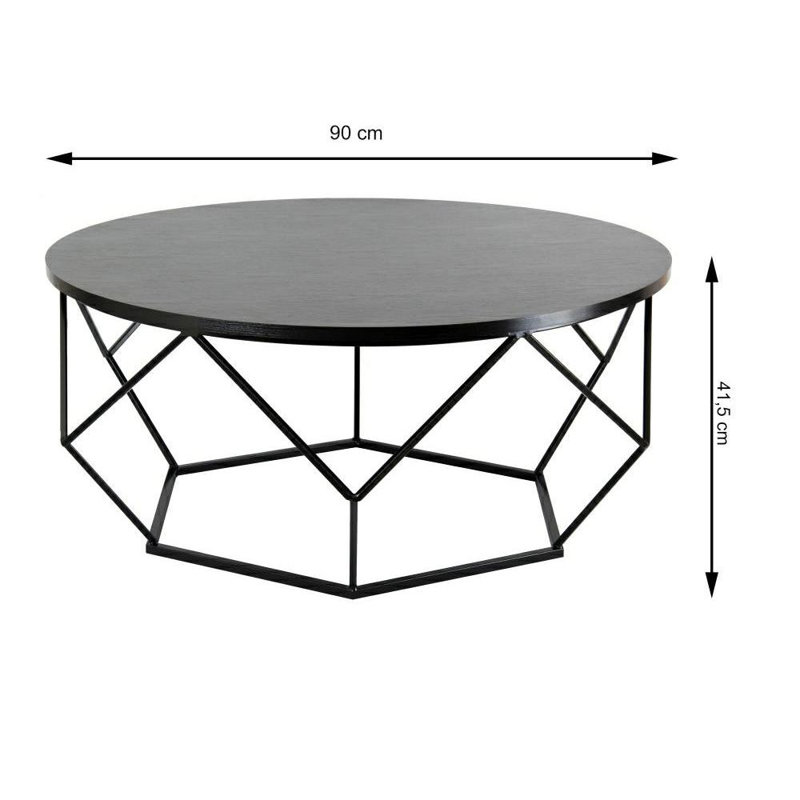 Frame Coffee Table, Black, Black