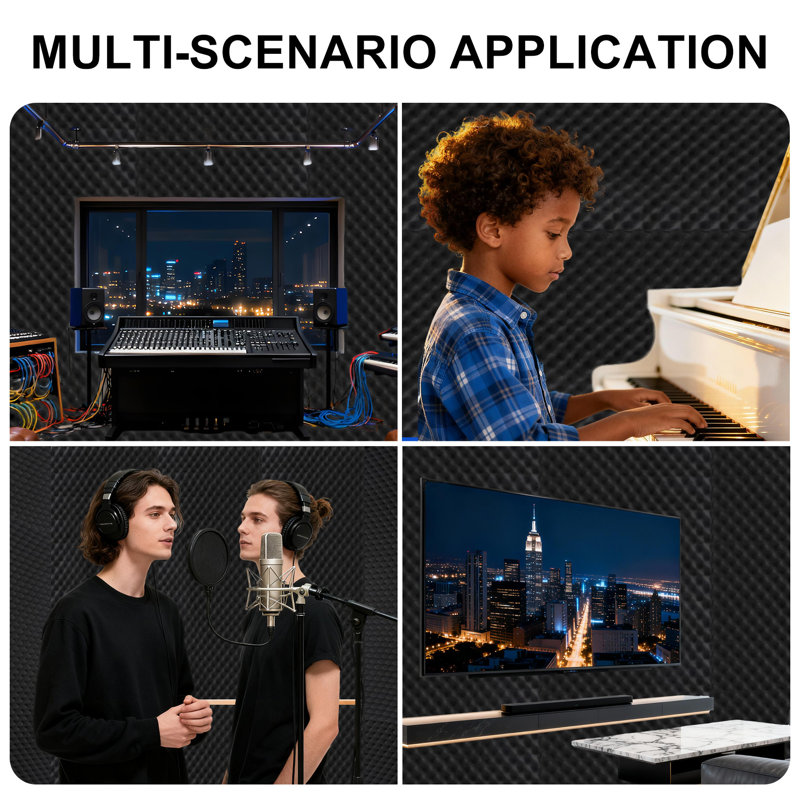 Professional Acoustic Soundproof Panel, Studio Wall Foam