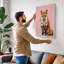 Fox Portrait Modern - Wrapped Canvas-38843635-38843630