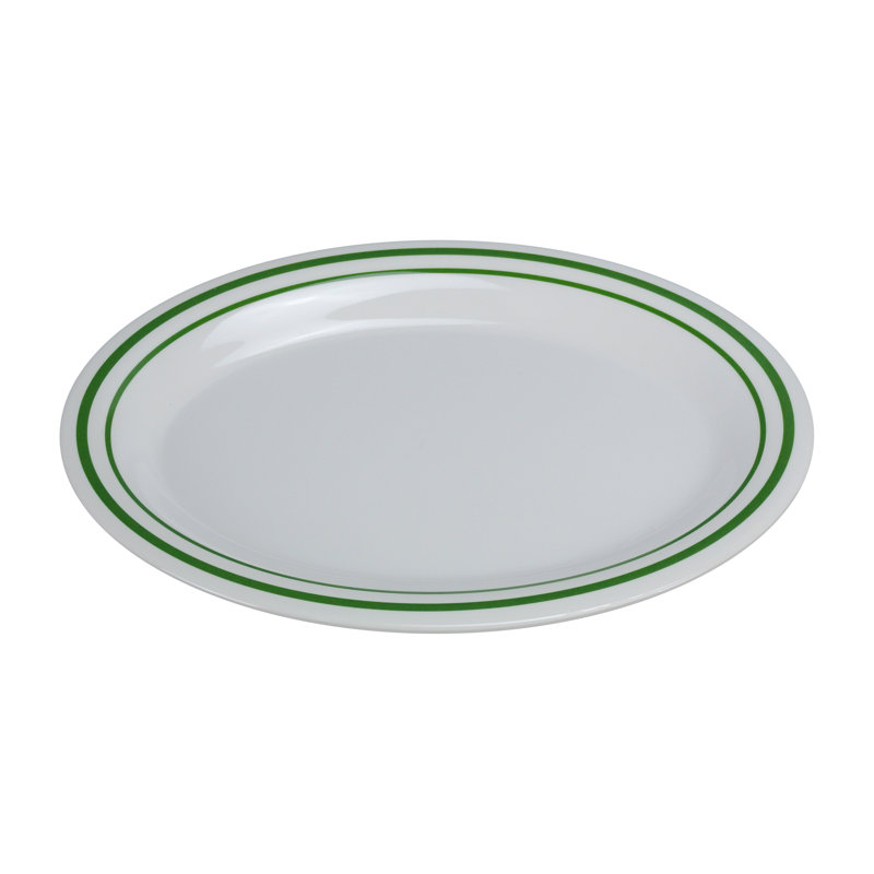 Plateau de pin en mélamine ovale, L 16 po x l 12 po x H 1,25 po