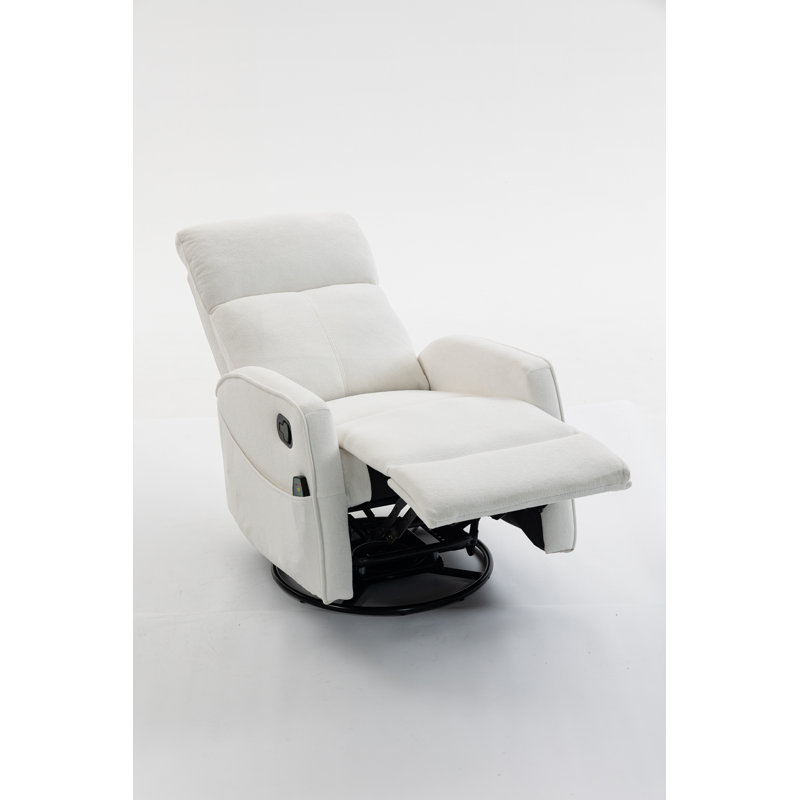 Fauteuil court en peluche, Cream White Velvet, Cream White