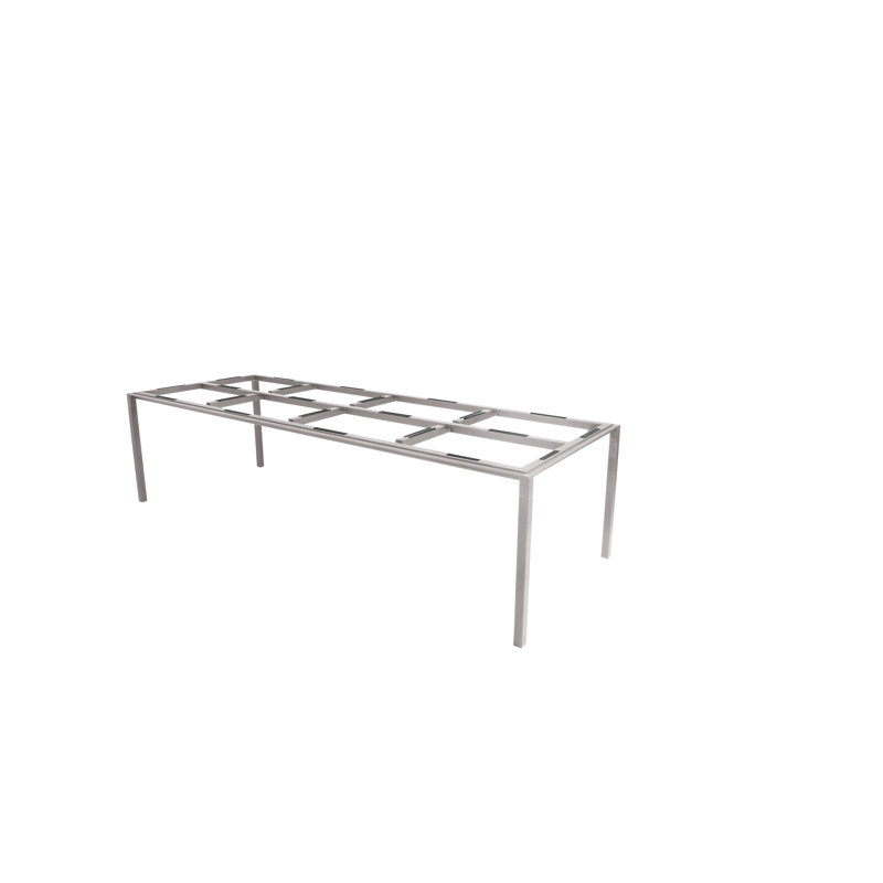 Pure Outdoor Dining Table, Taupe/Basalt, 28.8" H x 39.4" W x 110.3" D