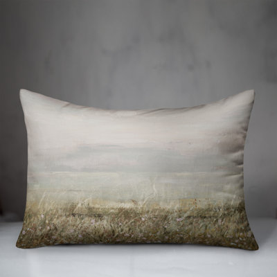 Abstract Textured Landscape Indoor / Outdoor Pillow