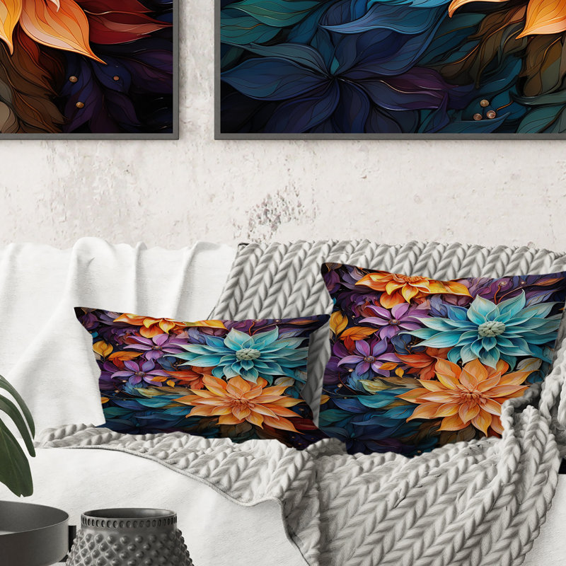 Coussin Opt Art Luminous Kaleidoscope I - Op Art