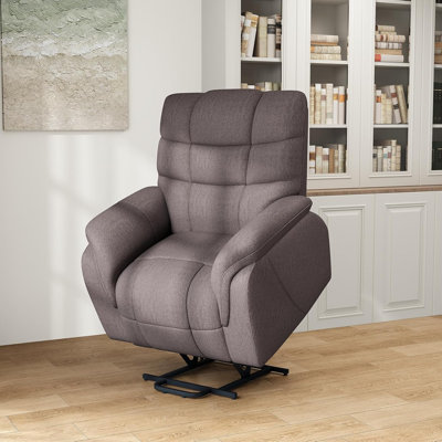 Power Lift Recliner Chair with Remote Control, Anti-Slip Chenille Fabric, Lift Assist for Elderly, Tool-Free Assembly, 350 lb Capacity