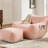 Oversized Pink Corduroy Bean Bag Chair, High - Resilience Shredded Foam, Supportive , With , Perfect For Socializing In Dorm Generous Size, And Suitable Gaming Living Room-738861822