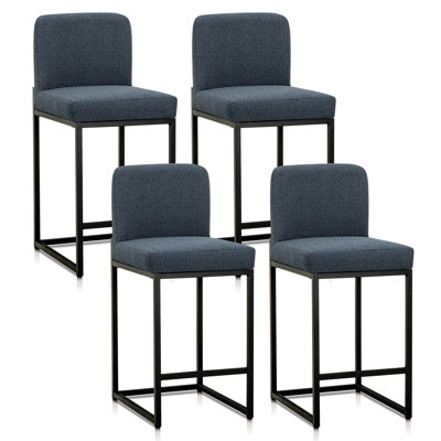 Ensemble de 4 tabourets de bar Chenille
