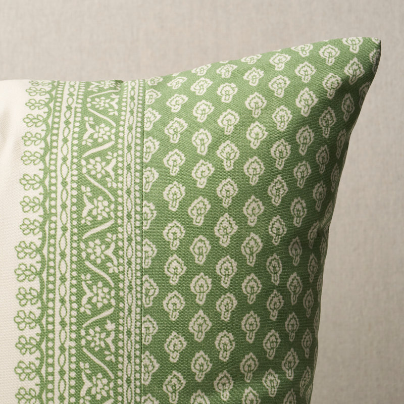 Coussin Schumacher x Mark D. Sikes Hyacinth, Vert feuille