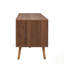Meuble télé Mid-Century avec 2 tiroirs, console multimédia pour un rangement amélioré et un style rétro dans le salon ou le cinéma maison