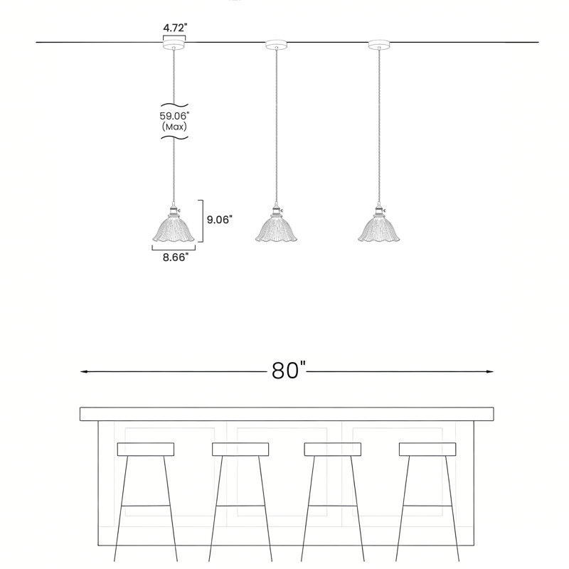 - Light Pendant, Clair