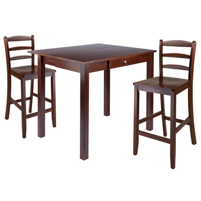 Alek - Person Solid Wood Solid Wood Top Four Leg Dining Set