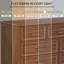 Commode vintage 7 tiroirs de 137 cm de large, élégante commode de rangement en bois au design classique, grand meuble de rangement pour chambre à coucher avec tiroirs à glissières douces-1326057369