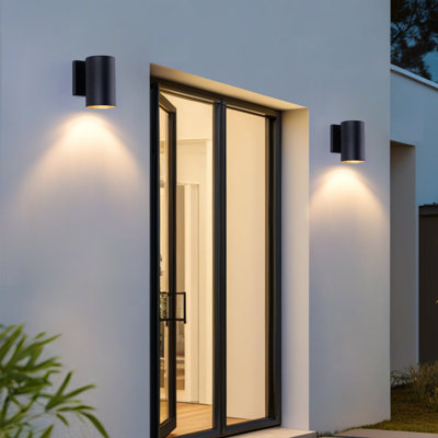 Ensemble de 2 lumières d'extérieur imperméables pour terrasse