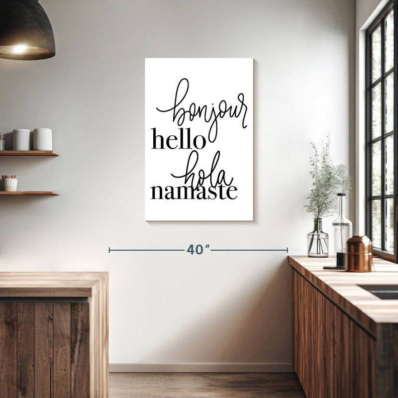 Hello Languages, 36" H x 24" W
