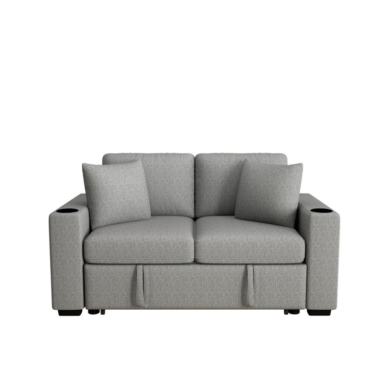 Canapé-lit 60,6 po, Gris