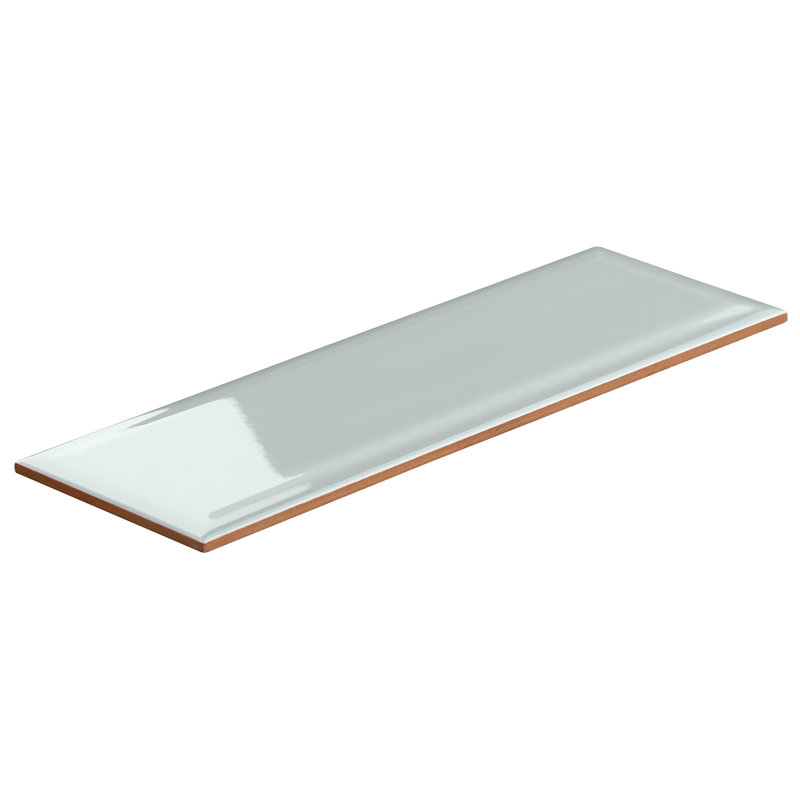 Danvers 3.93" x 11.81" Polished Beveled Ceramic Subway Wall Tile, Green