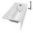 Streamline 66 in. x 32 in. Acrylic Right-Hand Drain Alcove Bathtub in Glossy White With External Drain-101699573