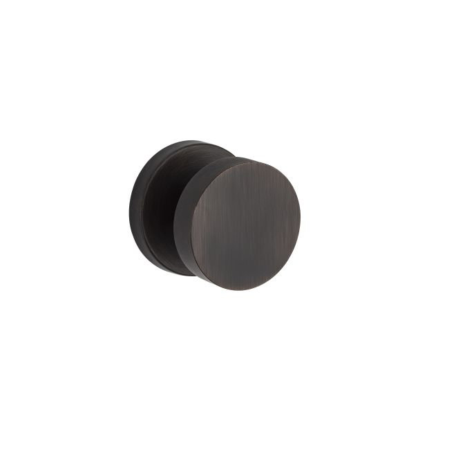 Contemporary Double Dummy Door Knob with Contemporary Round Rose Baldwin 