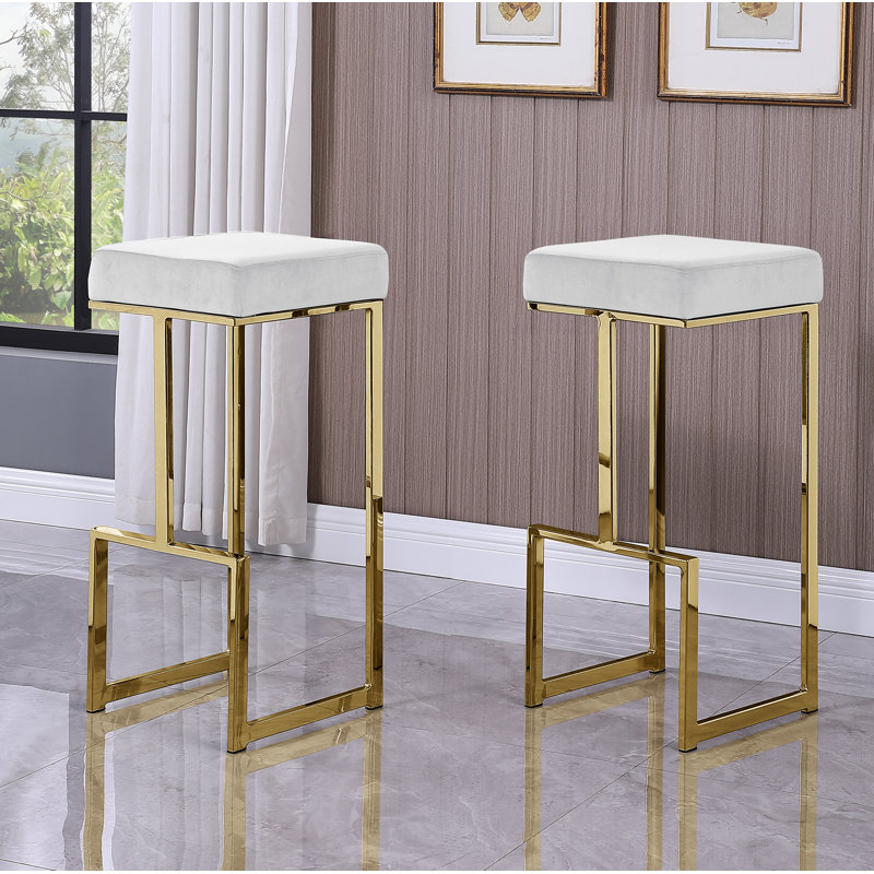 Tabouret de bar et de comptoir John-Henry, Argent, Noir, Tabouret de bar (siège d'une hauteur de 31 po)