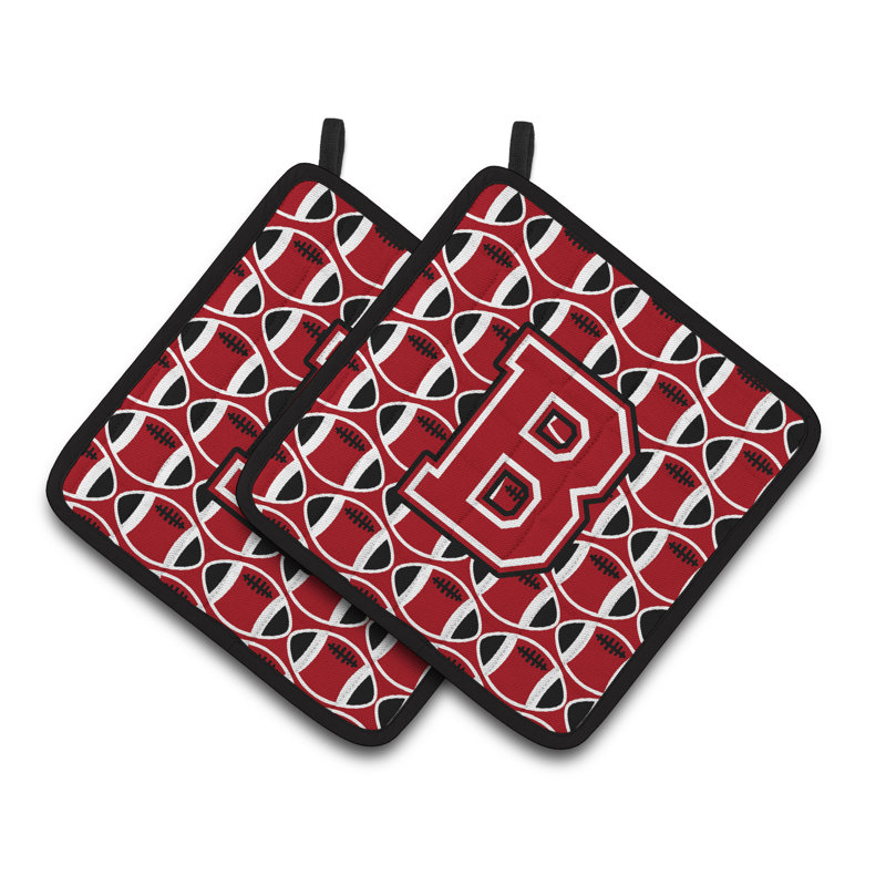 Poignée de football, Rouge / Noir / Blanc, B