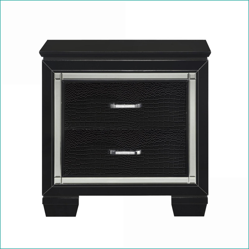 Table de chevet Glam, Noir